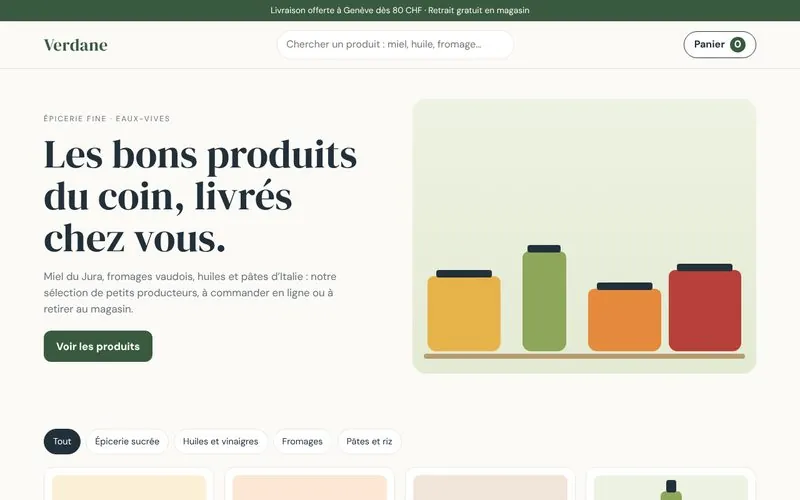 Aperçu du site Verdane